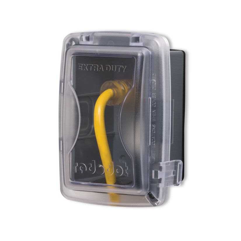 Red Dot CKPM Medium Non-Metallic Universal Weatherproof While-In-Use Cover, 6-5/32 in L x 4-11/16 in W x 2-7/8 in D